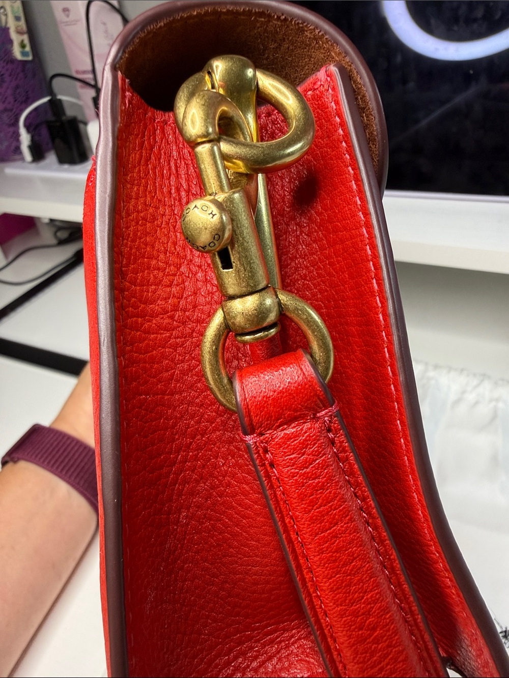 Coach VINTAGE TABBY 26 Shoulder bag Bold Red - Picture 8 of 15